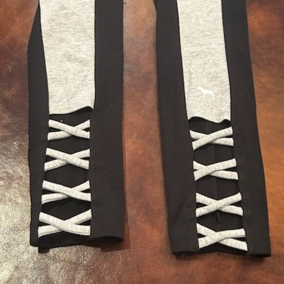 NWOT Pink Victoria's Secret Super Slim Strappy Yoga Leggings Pants - Picture 7 of 9
